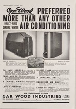 1937 Print Ad Gar Wood Industries Air Conditioning &amp; Oil Furnaces Detroit,MI - £16.93 GBP
