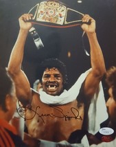 LEON SPINKS Heavyweight Boxing 8x10 USA GOLD Signed Autographed JSA COA - £99.07 GBP