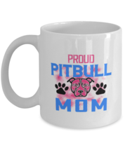 Dog Mom Mugs Proud Pitbull Mom White-Mug  - £12.81 GBP