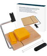 Replaceable Wooden Wire Cheese Slicer with Board, Tightness Adjustable S... - $61.93 CAD