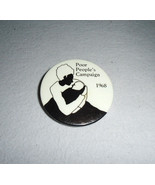 Vintage 1968 Poor People&#39;s Campaign Pinback Button Martin Luther King Jr... - £23.35 GBP