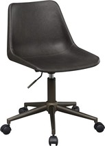 Brown And Rustic Taupe Office Chair, 18&quot; W X 22&quot; D X 30-34.5&quot; H, From Co... - $174.94