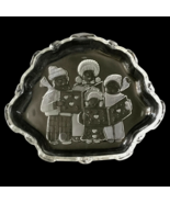 Mikasa Vintage Christmas Carolers Frosted Glass Holiday Snack Candy Dish... - $47.83 CAD