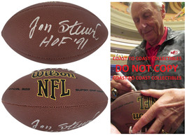 Jan Stenerud Signed Football Proof COA Autographed Kansas City Chiefs Packers - £109.49 GBP