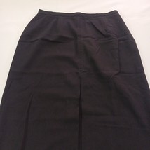 Villager Liz Claiborne Comp Women’s Black Rear Zipper A-Line Pocket Skirt Sz 14 image 9