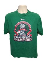 2009 NY Yankees 27th Time World Series Champions Adult Large Green TShirt - £11.68 GBP