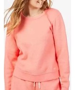 OUTERKNOWN Hightide Crew Sweatshirt in Coral Terry Cloth Womens Medium - $1,124.35 MXN