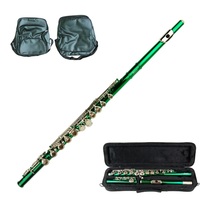 Merano Green Flute 16 Hole, Key of C with Case+Music Sheet Bag+Accessories - £78.62 GBP