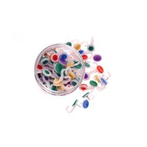 Whitecroft Essentials Tubs Hook Push Pins - Assorted Colours (Pack of 100)  - $21.00