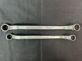 1930&#39;s-40s Long C Craftsman Offset Double Box End Wrenches 11/16-5/8 &amp; 2... - $29.69