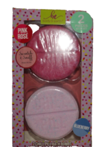 Body &amp; Earth Chill Pill Bath Bombs Set of Two Pink Rose &amp; Blueberry - £7.90 GBP