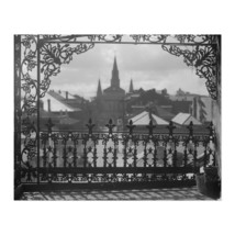 1920 A Vista Through Iron Lace in New Orleans Photo Print Wall Art Poster - $16.99+