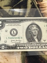 2017A 2$ Dollar Bill Mint Error Note Ink Marks Across Bill Fancy Serial Mint!! - £52.31 GBP