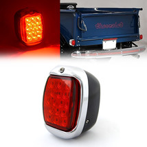 Red LED LH Tail Lamp Lens &amp; Black Housing Assembly for 1940-53 Chevy GMC Truck - £55.81 GBP