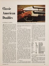 1972 Magazine Photo Article Classic Double Shotguns Colt,Parker,Winchester - £11.55 GBP