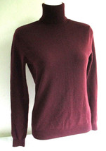 Ralph Lauren Black Label Sweater Cashmere Turtleneck Wine Red Size Small Medium - £29.89 GBP