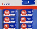 Pal Blue Single Edge Razor Blades by Personna 10 Packs Of 4 - £19.63 GBP