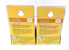 Burt&#39;s Bees 100% Natural Conditioning Lip Scrub w/ Honey Crystals - (2 pack ) - £12.38 GBP