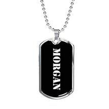 Unique Gifts Store Morgan v2 - Luxury Dog Tag Necklace Personalized Name - £31.86 GBP