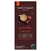 BOWL AND BASKET GUSTO DOLCE ALUMINUM ESPRESSO CAPSULES 10CT NESPRESSO ONLY - $8.49