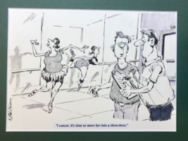 &quot;LIFE&#39;S DANCE&quot; a signed original cartoon by Bolinger - £15.82 GBP