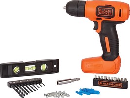 43 Pc. Home Decor Project Kit With 8V Max* Cordless Drill (Bdcd8Hdpk) By Black - £35.02 GBP