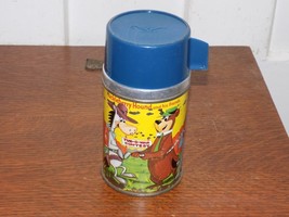 Vintage Huckleberry Hound and Friends Metal Thermos - $817.46 MXN