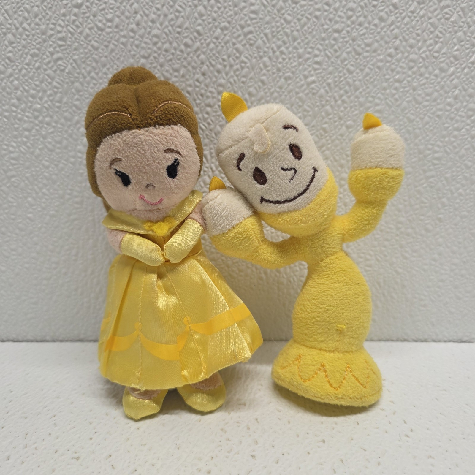 Disney Beauty and the Beast 2 Plush Set Just Play Belle &amp; Lumiere 5&quot; - $12.77