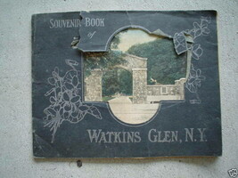 Vintage Souvenir Photo Booklet c 1900 Watkins Glen New York - £25.55 GBP