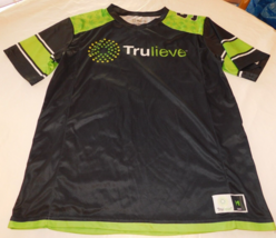 Trulieve Dispensary Jersey Short Sleeve Shirt Size M medium #5 Black Green - $30.88