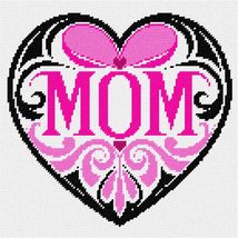 Pepita Needlepoint Canvas: Mom Heart, 10&quot; x 10&quot; - $78.00+