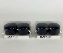 Ikea Raffig Finials 1 Pair Dark Grey Black 202.199.36 Curtain Rod Screw ... - $11.99