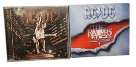 Lot of 2 AC-DC CDs - stiff upper lip - the razors edge , acdc - £9.90 GBP