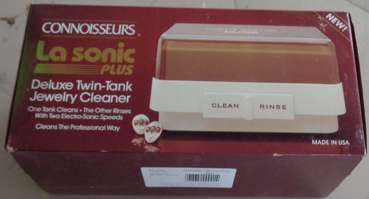 Connoisseurs La Sonic Plus Deluxe Twin Tank Jewelry Cleaner Used