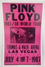 Vintage Pink Floyd Concert Poster July 4-7 1987 Las Vegas Nv. Authentic ... - $27.71