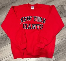 New York Giants Red Graphic Gildan Sweatshirt Size M - $16.54