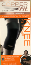 Copper Fit Freedom Copper Infused Compression Knee Sleeve - Size XL - Black - $14.73