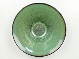 Gorgeous! Gabbay Infused Wasabi Soup Bowl Green Brown Black Speckled ~7 Inches - £16.81 GBP
