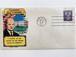 Dwight D. Eisenhower Inauguration Day Fluegel Cover - £39.28 GBP