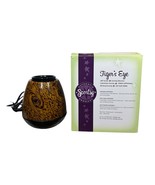 Scentsy Tigers Eye Art Glass Full Size Warmer Color Changing Light Retir... - $719.50 MXN