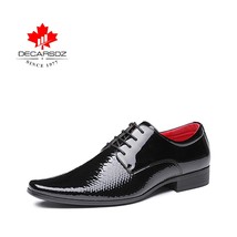 Wedding Dress Shoes Men High quality patent leather Men Shoes Office Business Wi - £58.68 GBP
