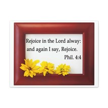  Rejoice In The Lord Frame Philippians 4:4 Bible Verse Canvas Ch - £57.12 GBP+