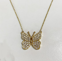 Butterfly Diamond Women&#39;s Necklace in Yellow Gold  - $1,250.00