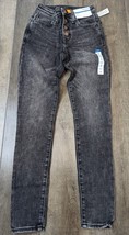 Arizona NWT Women&#39;s Size Hi Rise Skinny Black Jeans BV - £13.12 GBP