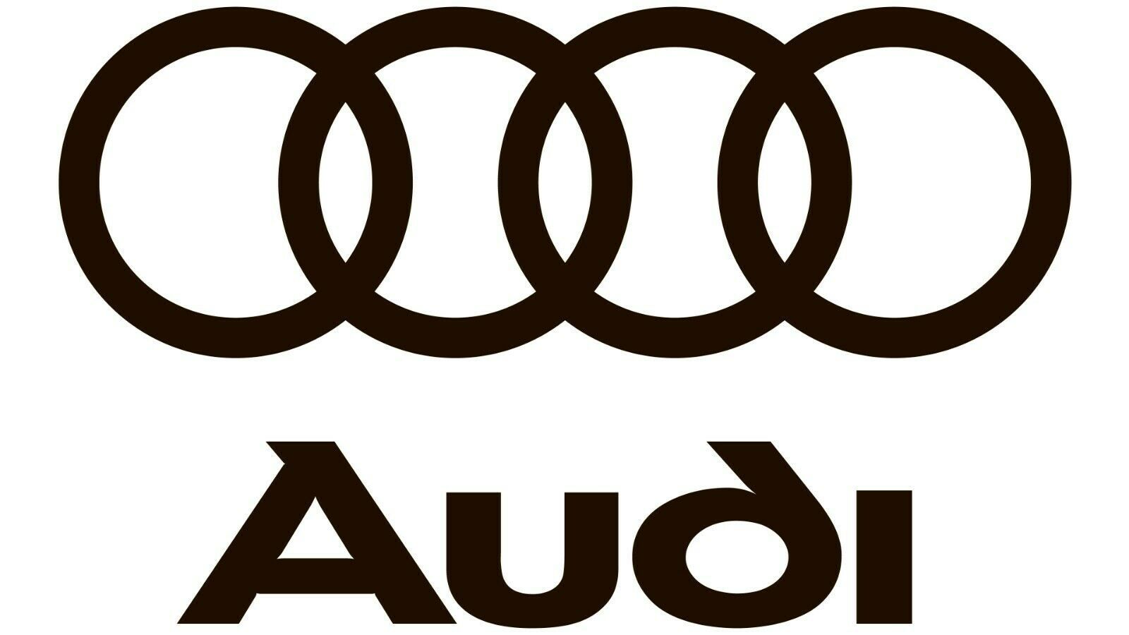 2x Audi Logo Vinyl Decal Sticker Different colors & size for Car/Bike/Window