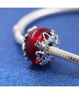 925 Sterling Silver Christmas Magic Murano Glass Charm 793597C00 - $12.07 CAD