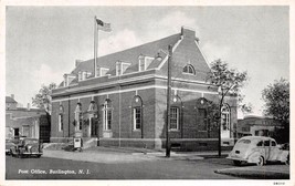 Burlington New Jersey Post Office Curteich PHOTO-FINISH Postcard 1940s - £8.81 GBP