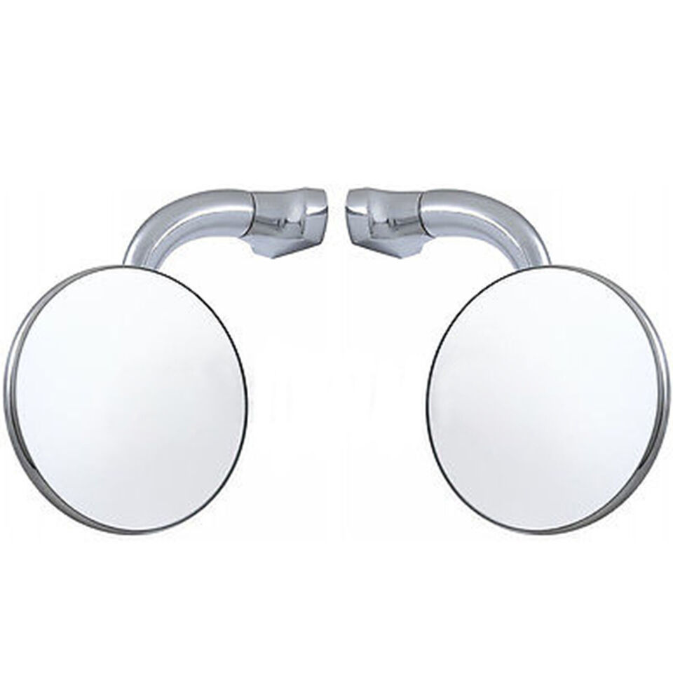 3&quot; Chrome Curved Arm Peep Side Door Glass Mirror Outside Rear View Hot R... - $42.95