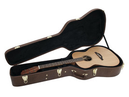 DIMAVERY Form-Case Steel String Acoustic Guitar, Braun - £116.54 GBP