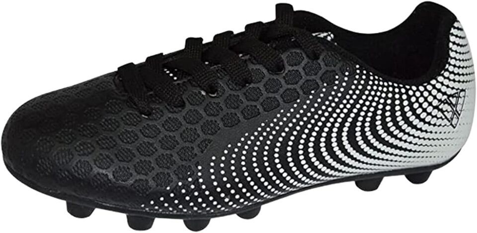 Vizari Stealth Youth Soccer Cleats - Black/White, Size 10 Toddler - $15.00